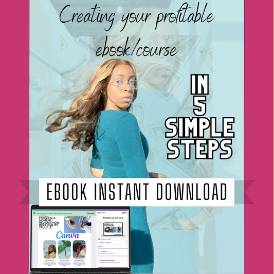 CREATING YOUR PROFITABLE EBOOK/COURSE IN 5 SIMPLE STEPS