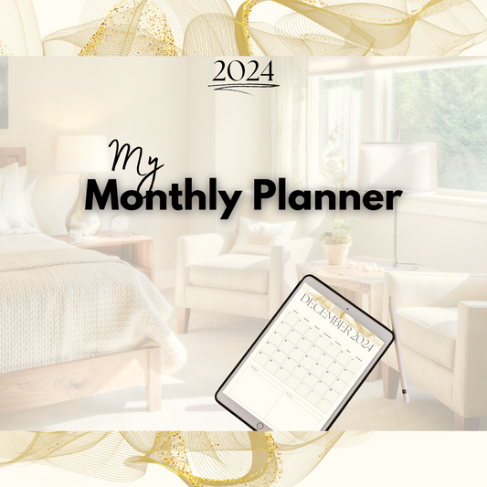 Digital Monthly Planner - 12 Months of Organization and Inspiration (2024)