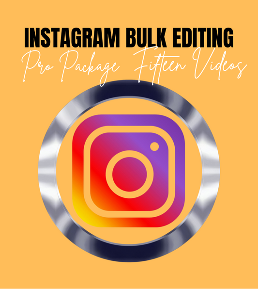 Pro Package (Instagram Video Editing Package - 15 Videos)