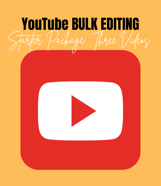 Starter Package (YouTube Video Editing Package - 3 Videos)