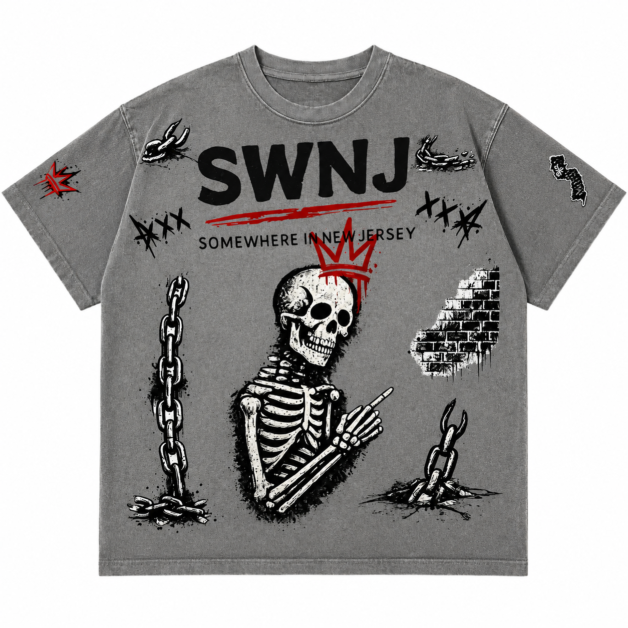 Unisex Faded Raw T-shirt